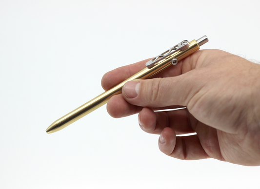 Side Click Brass Ballpoint Pen