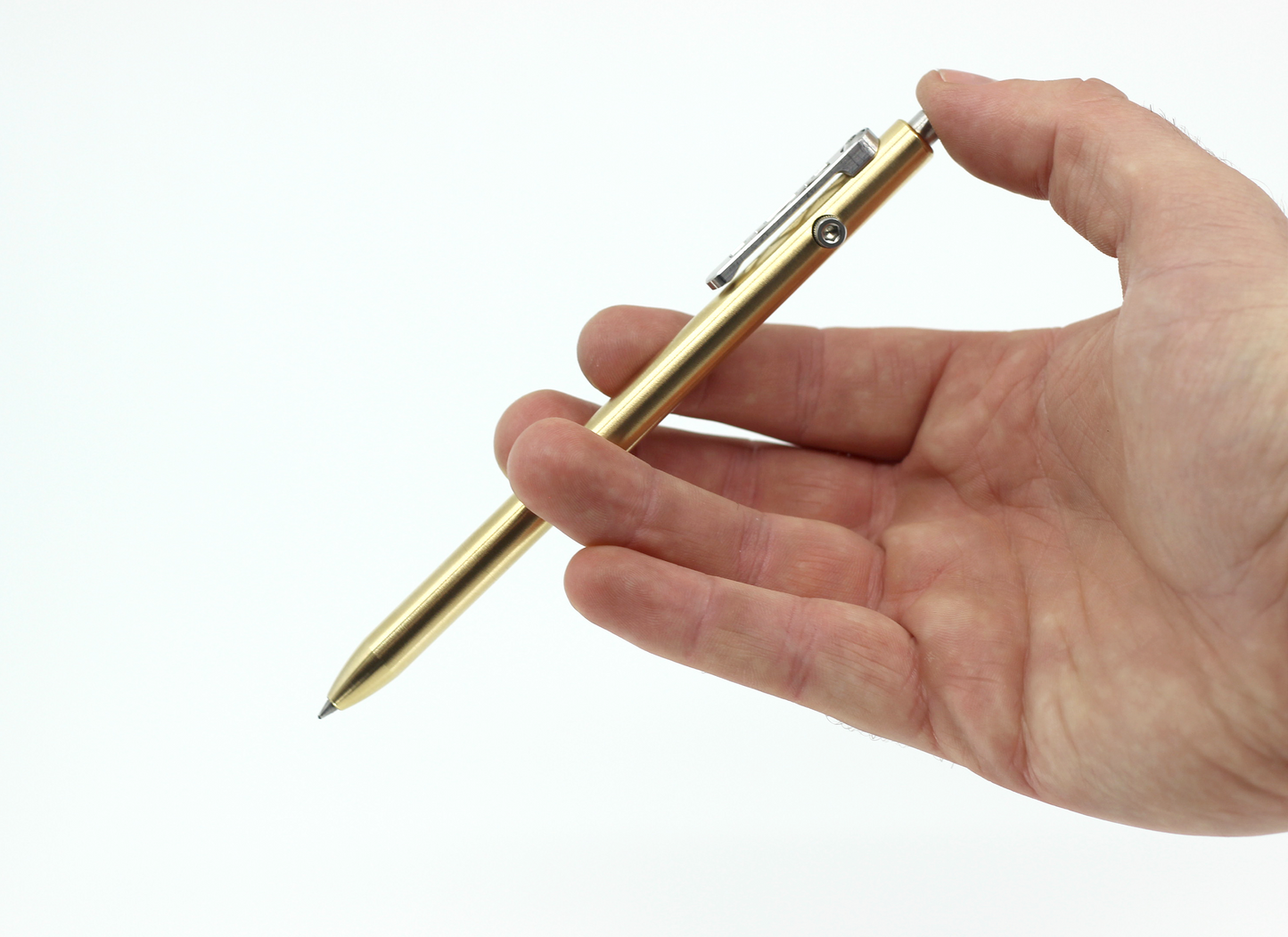 Side Click Brass Ballpoint Pen