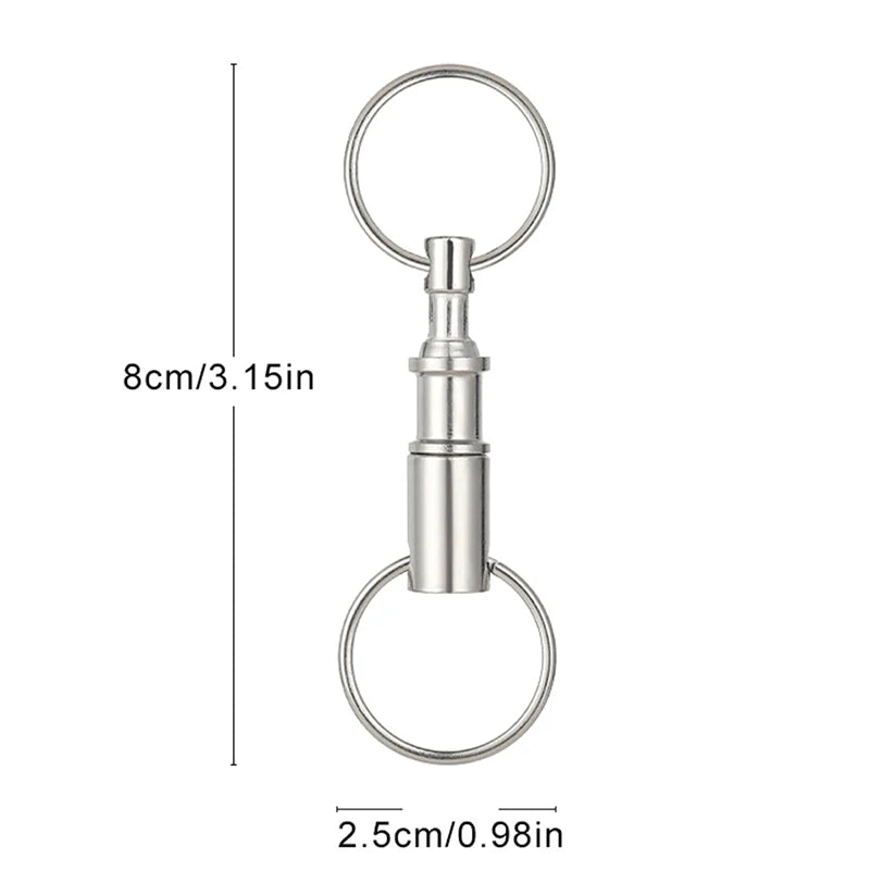Steel Key Ring Quick Release Latch