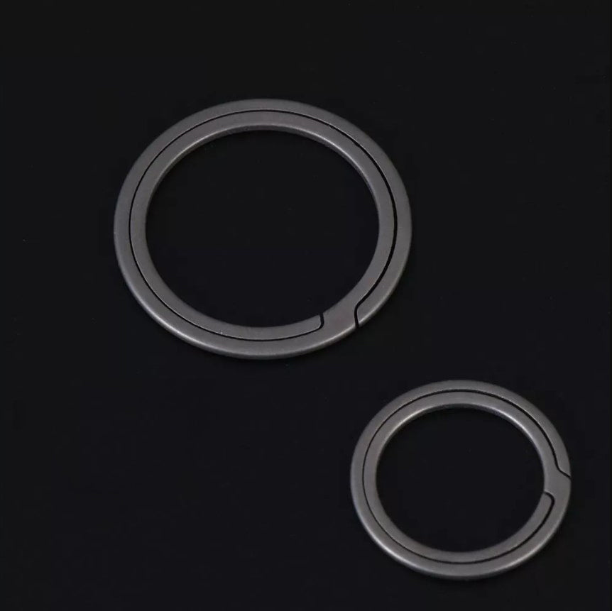 Titanium Round Key Ring