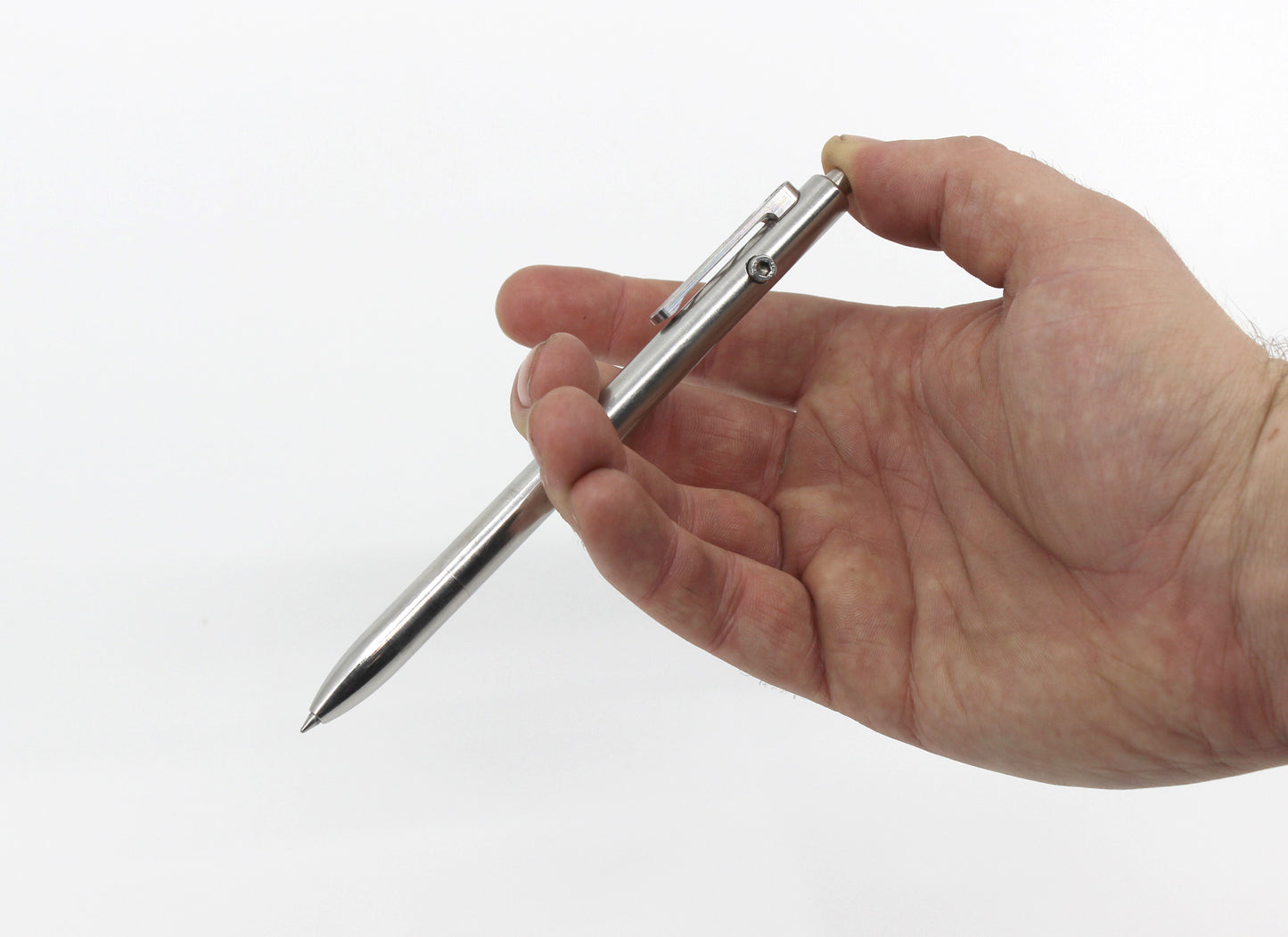 Side Click Stainless Steel Ballpoint Pen